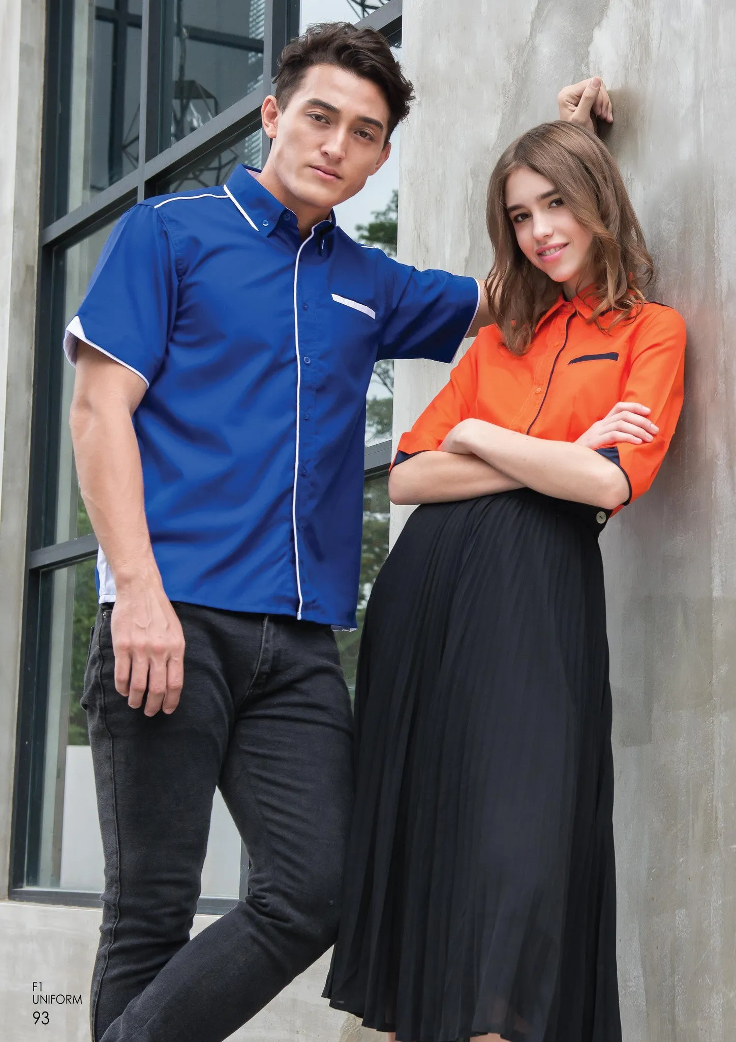 116 Unisex Short Sleeve Button Top -