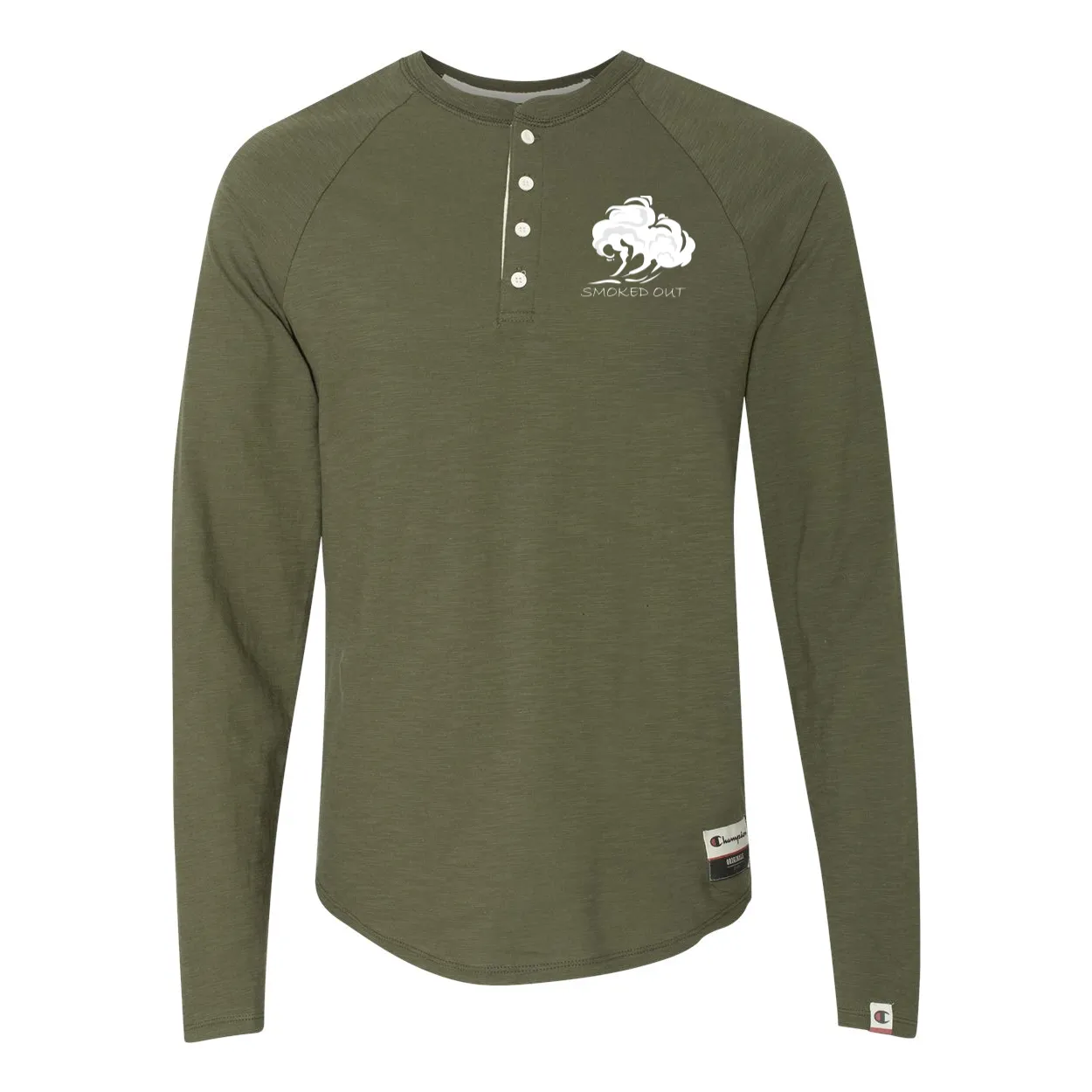 3BUTTON SMOKED OUT LONG SLEEVE