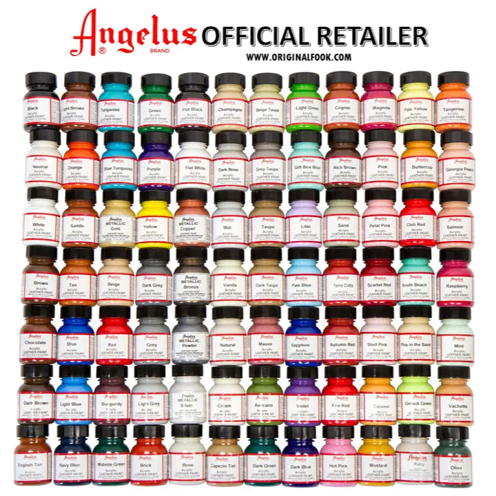 (80 Colors) Angelus Acrylic Leather Paint (A to L)