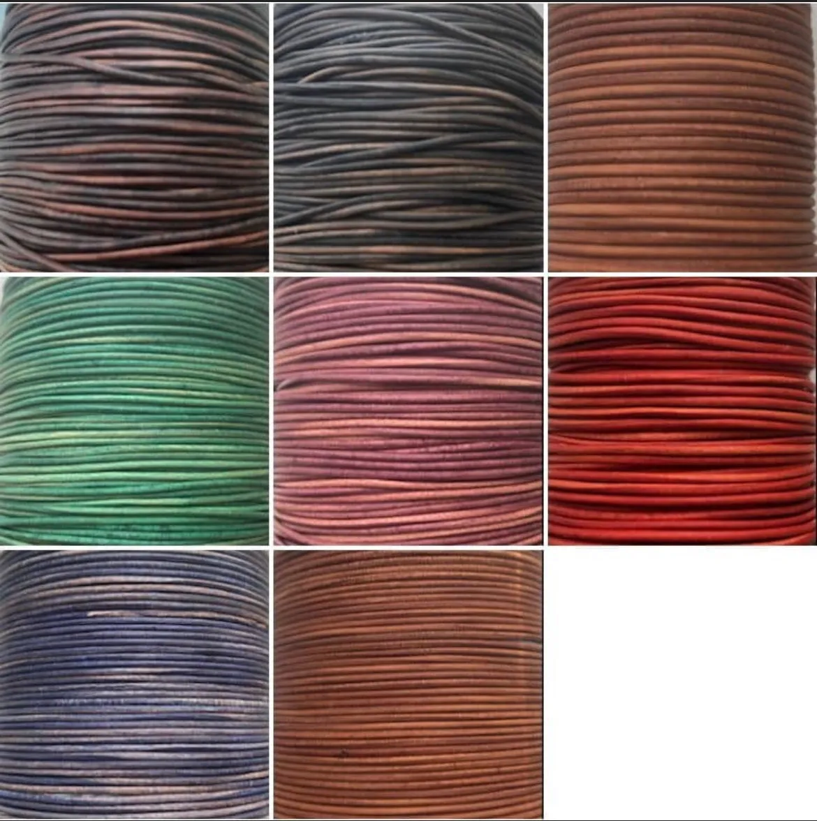 Antique 1mm Round Real Genuine Craft Jewellery Leather String Cord Lace Thong 2m