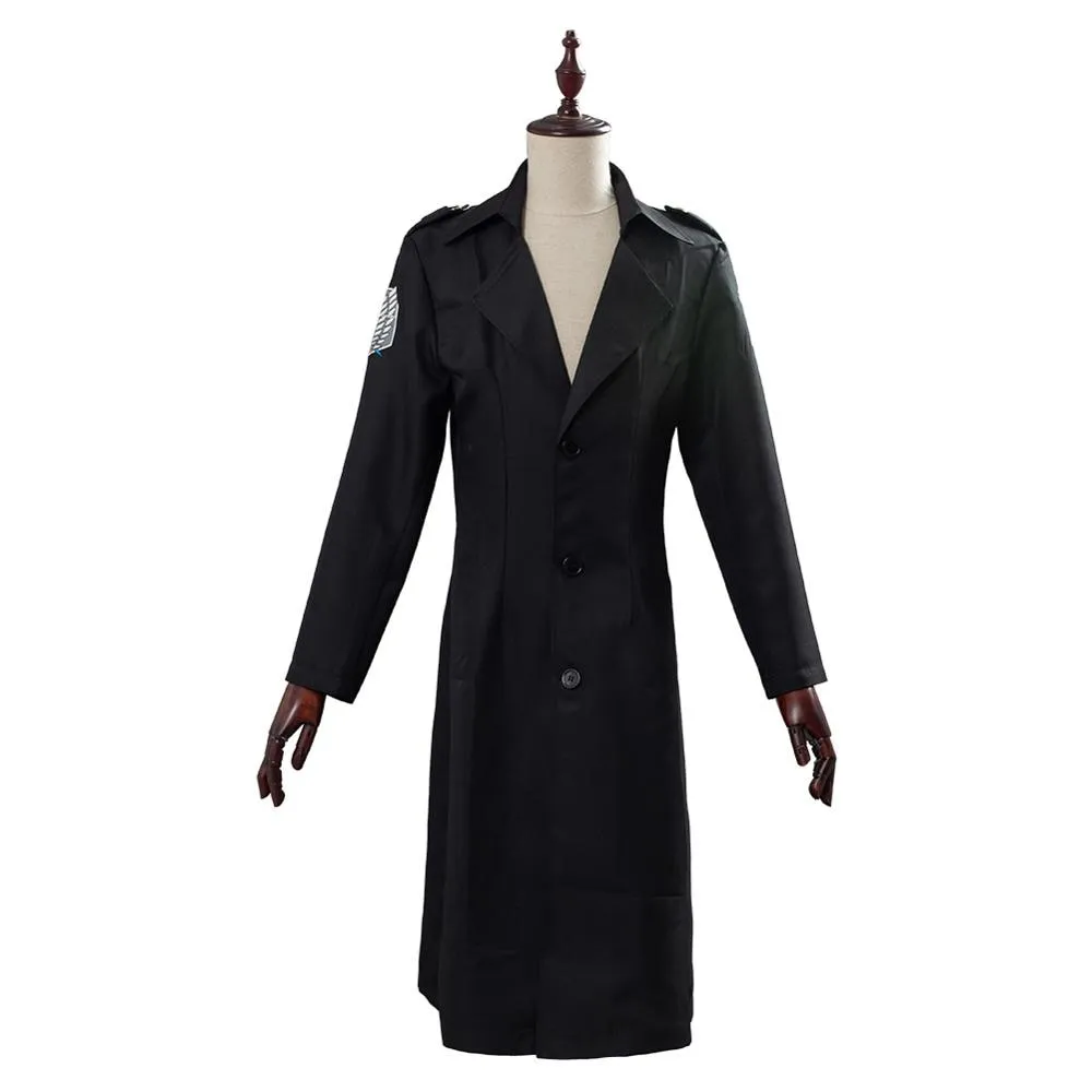 Attack on Titan Levi Rivaille Jacket Cloak Halloween Cosplay Costume Men Women Anime Trench Coat