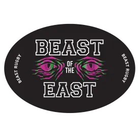 Beast of the East Rugby Beast Eyes Oval Sticker