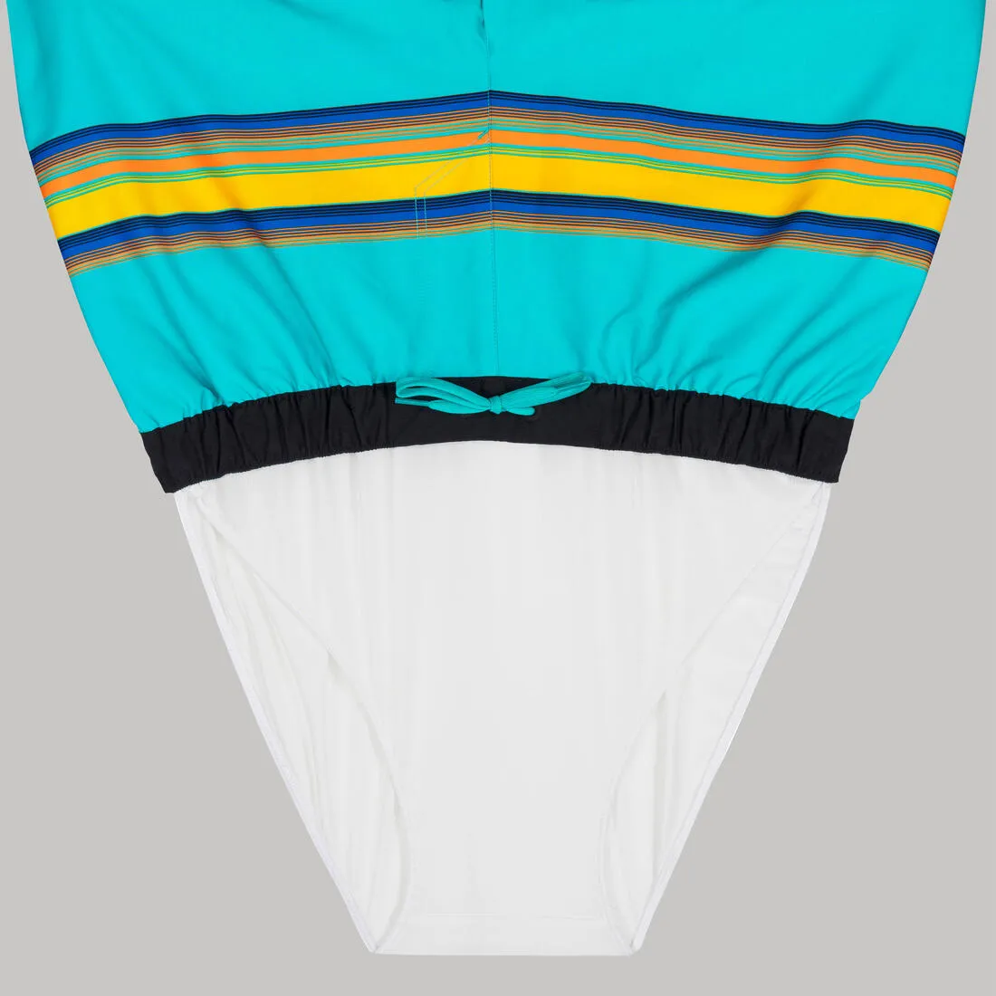 Boardshort surf 100 short SUNSTRIPEGREEN