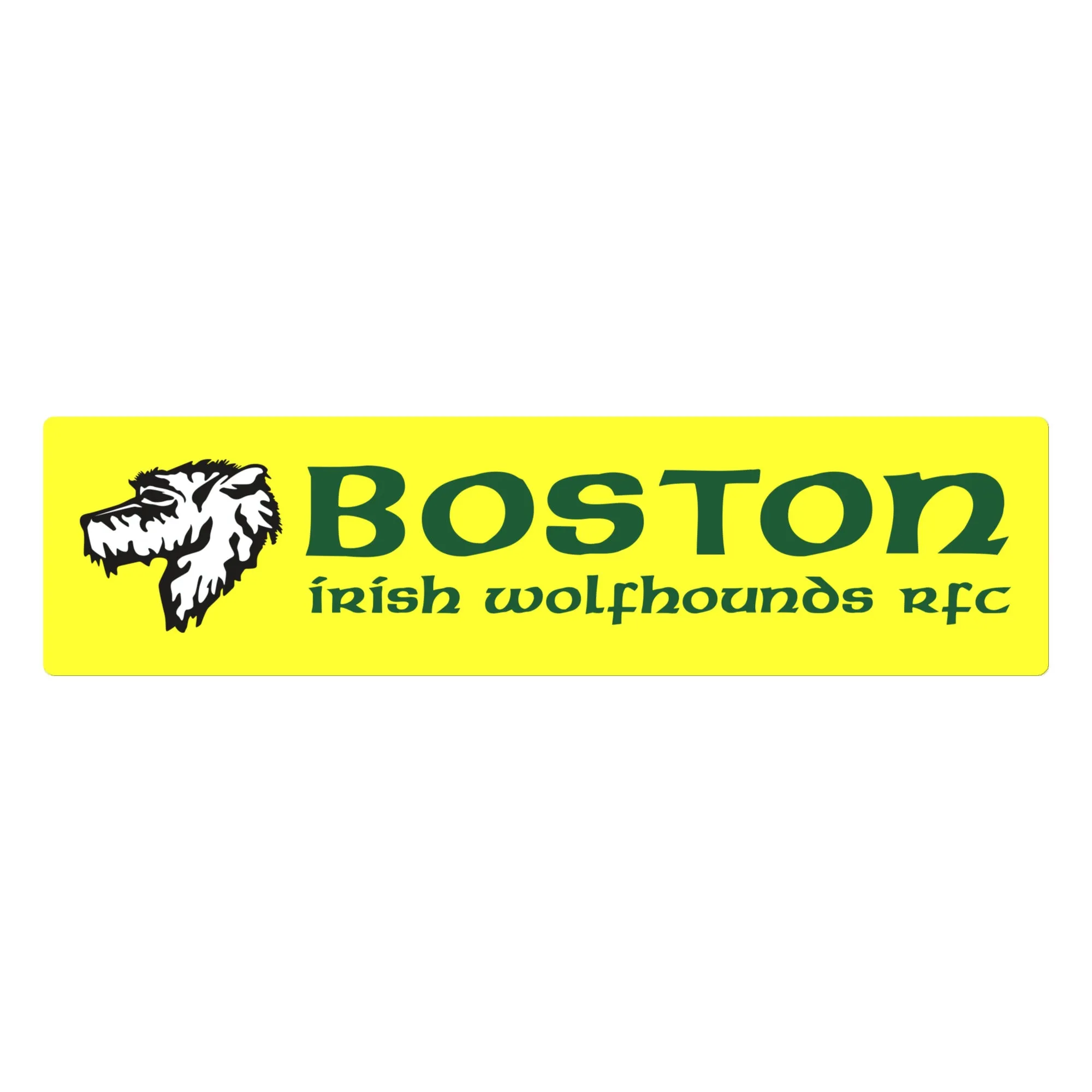 Boston Irish Wolfhounds YRFC Bumper Sticker