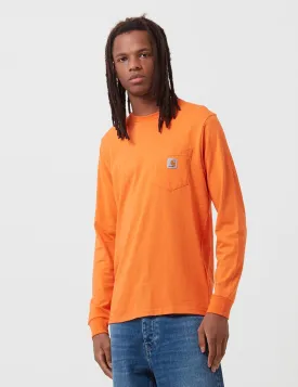 Carhartt-WIP Pocket Long Sleeve T-Shirt - Clockwork Orange