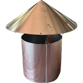 Chimney Flue Galvanised Cowl 𝑇0.8𝑚𝑚 »