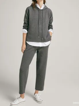 Contrast Stitching Casual Sports Suit