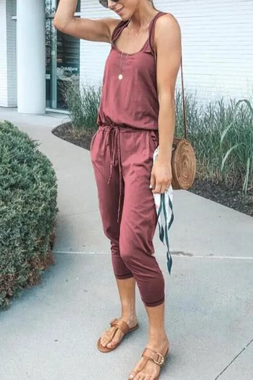 Drawstring Jumpsuit