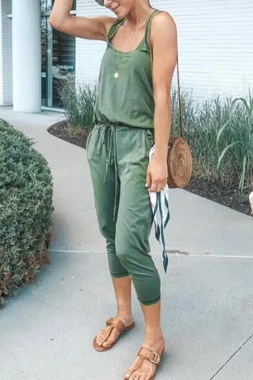 Drawstring Jumpsuit