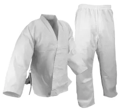 Karate Uniform, 10 oz. 100% Cotton, White