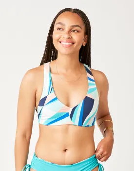 La Jolla Reversible Top: Kaleidoscope/Ceramic - FINAL SALE