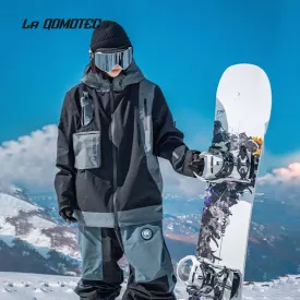 LA QOMOTEC Black Airplane Ski Suit