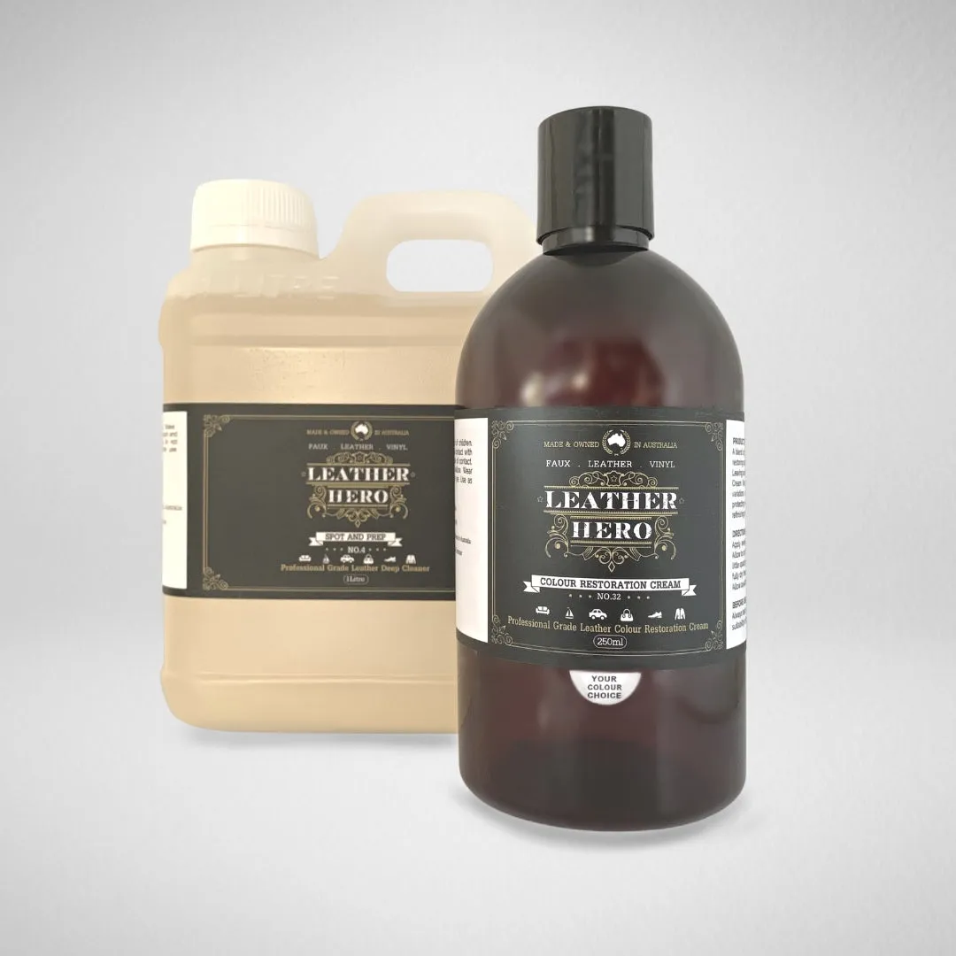 Leather Colour Cream Kit - Aniline Bark