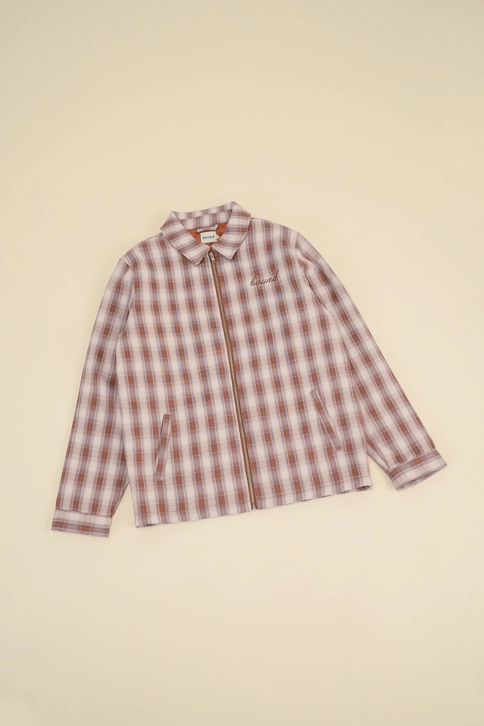 NEVADA BROWN CHECK COACH JACKET