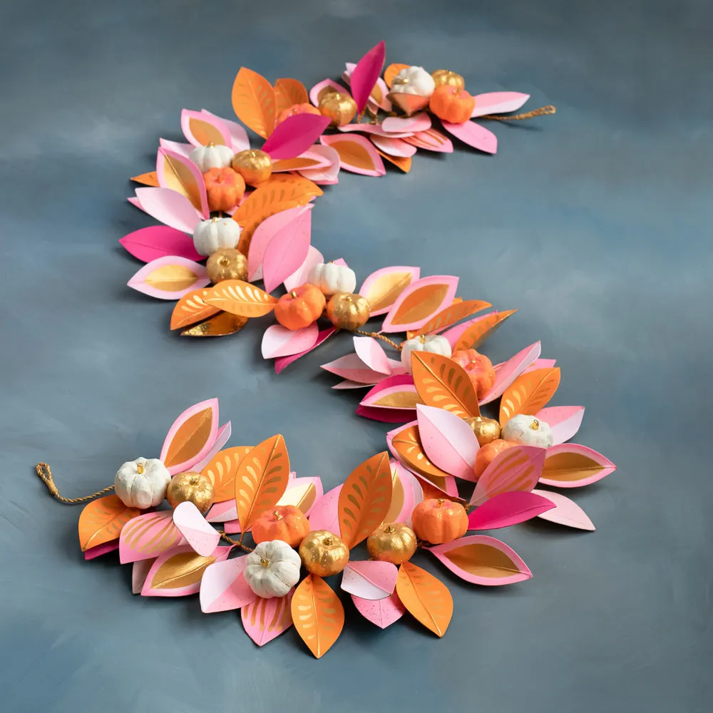 Pink Pumpkin Patch Garland