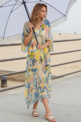 Poolside Maxi Dress in Hearts Entwined Print