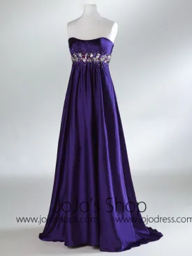 Purple Empire Formal Prom Graduation Dress HB2017C