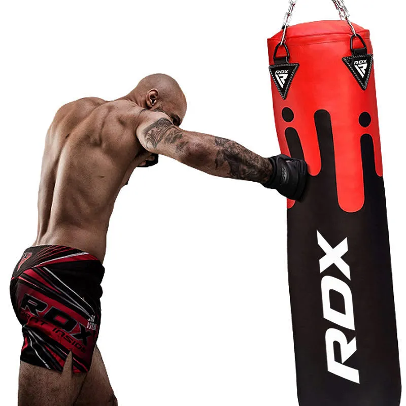 RDX F9 4ft / 5ft 14-in-1 Heavy Boxing Punch Bag & Mitts Set