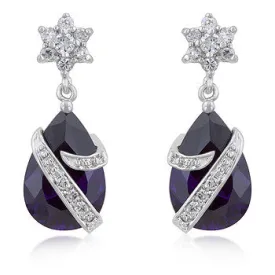 Royal Wrapped Amethyst Earrings