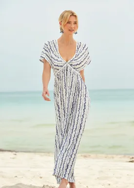 San Sebastian Flutter Sleeve Maxi Dress