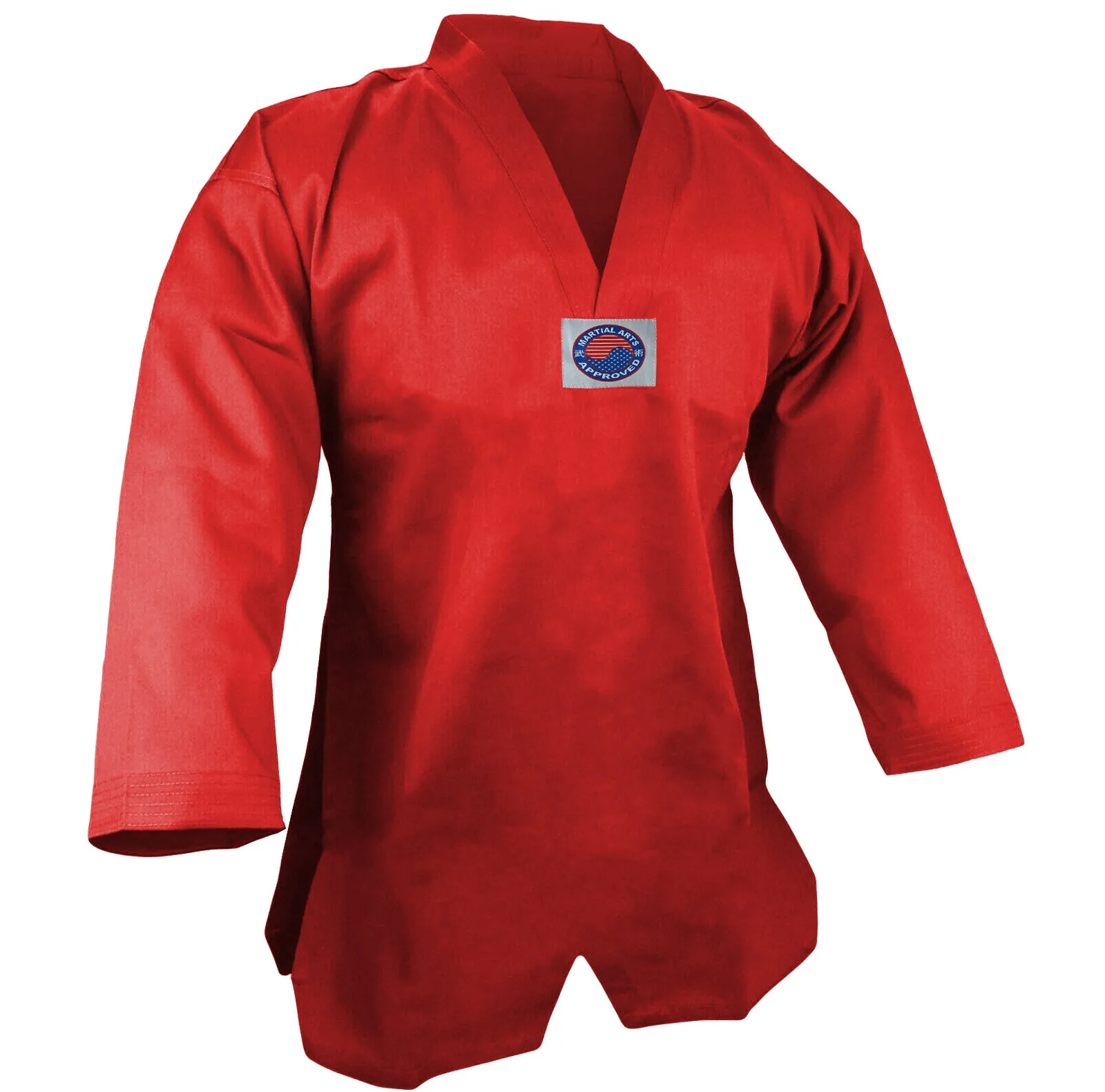 Taekwondo Uniform (V-Neck), Student, Red