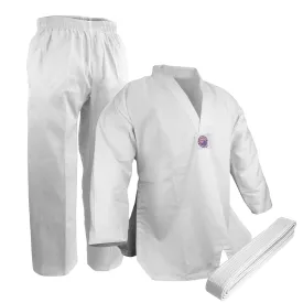 Taekwondo Uniform (V-Neck), Student, White