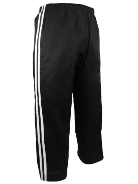 Team Pants, Black, 2 White Stripes