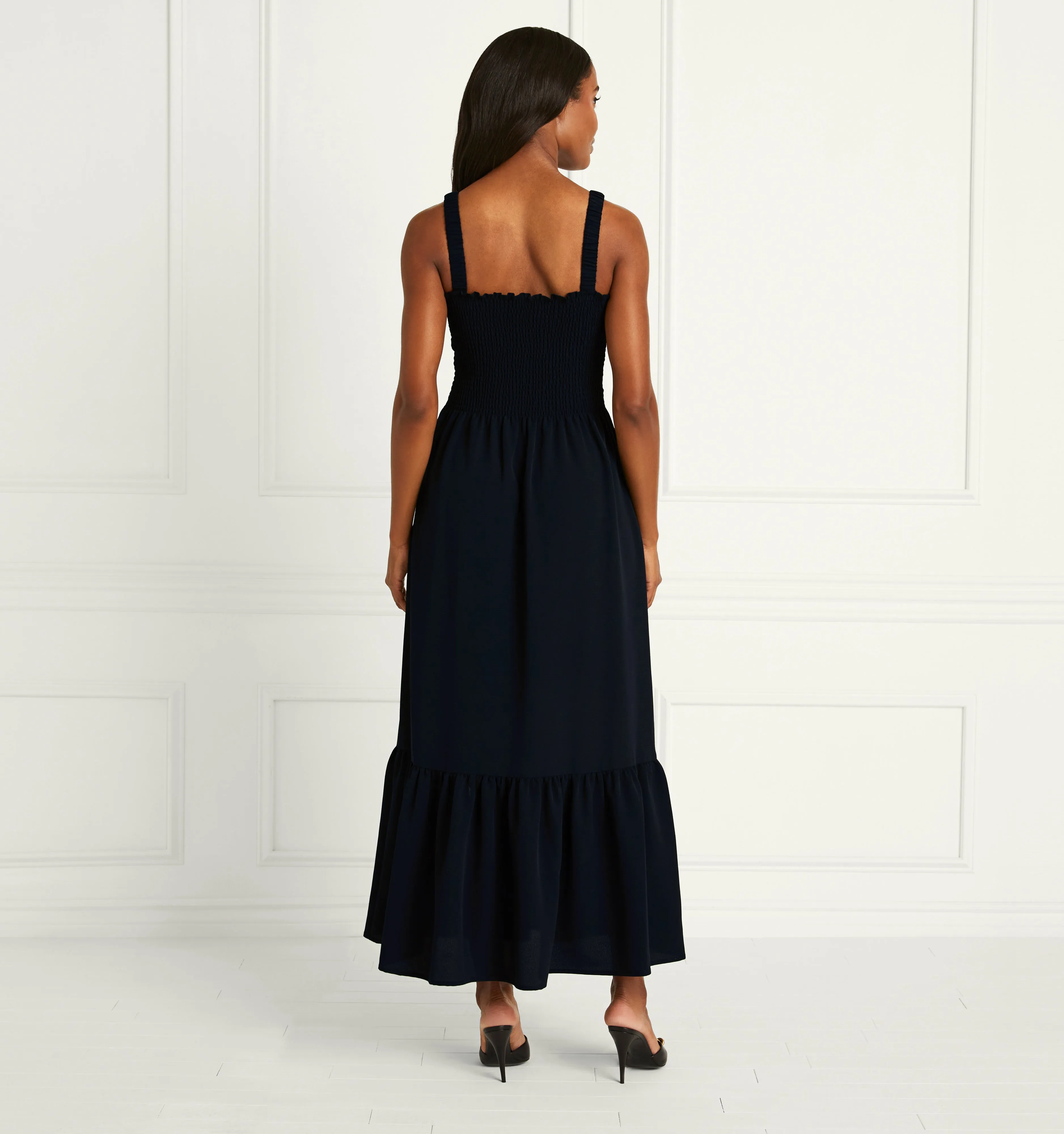 The Anjuli Nap Dress - Black Crepe