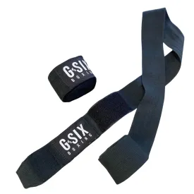 Thick G-Six Boxing Hand Wraps - White logo