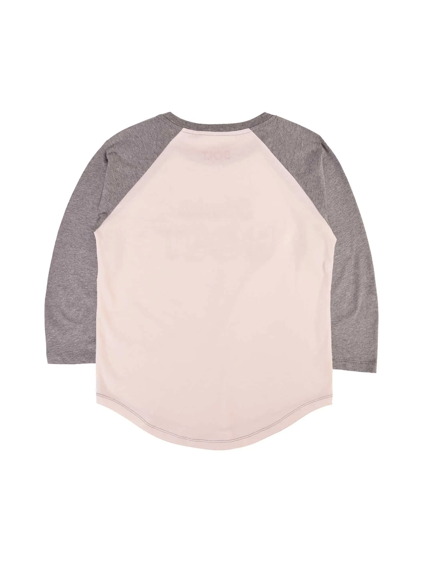 THREE-QUARTER RAGLAN SLEEVE SWEATSHIRT