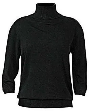 Three Quarter Sleeve Turtleneck Top