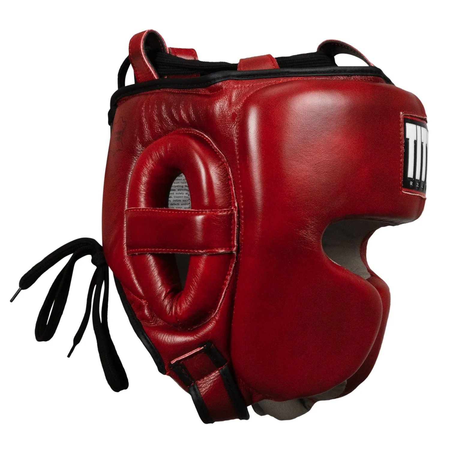 TITLE Boxing Blood Red Headgear and Sparring Gloves Bundle