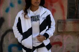 Trillest Playoff White/Black Windbreaker Jacket