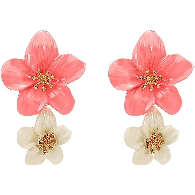 Women's Boho Flower Shaped Daisy Stud Earrings