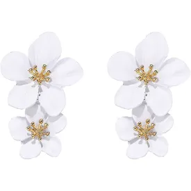 Women's Boho Flower Shaped Daisy Stud Earrings