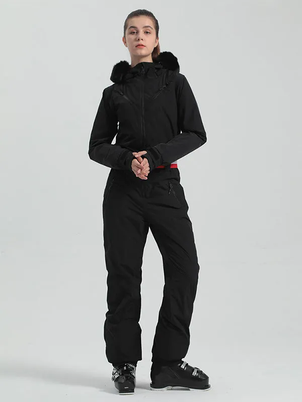 Women's Gsou Snow Padded Belt Ski Suit