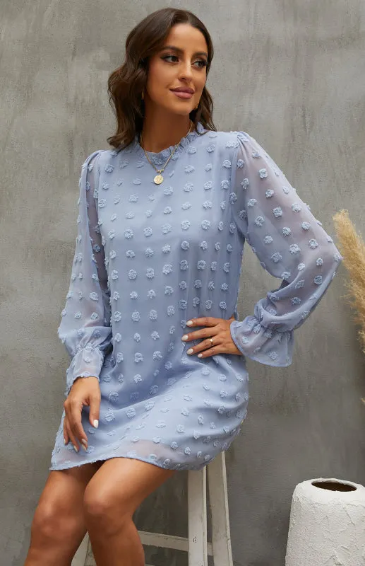 Women’s Textured Woven Shift Dress