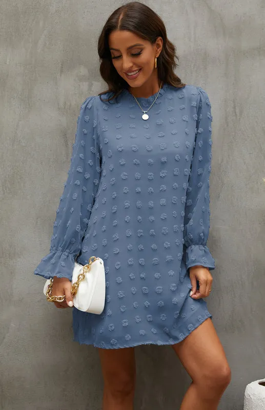 Women’s Textured Woven Shift Dress