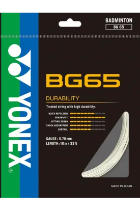 Yonex BG 65 Badminton StrinG | KIBI SPORTS